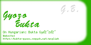 gyozo bukta business card